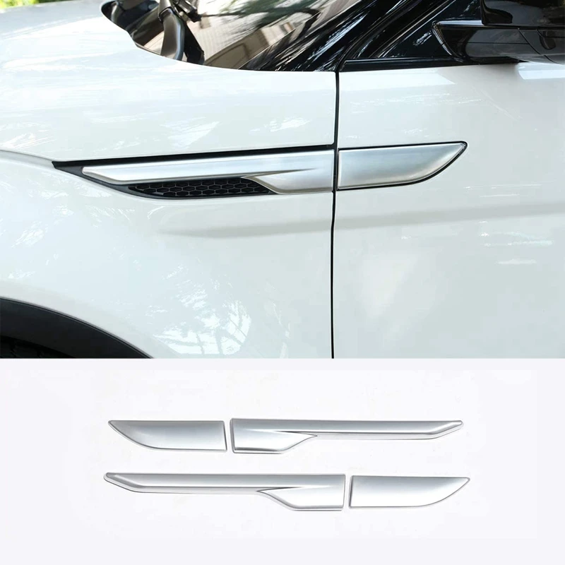 

Matte Silver Side Air Vent Outlet Cover Decoration Sticker For Land Rover Range Rover Evoque 2012-2019