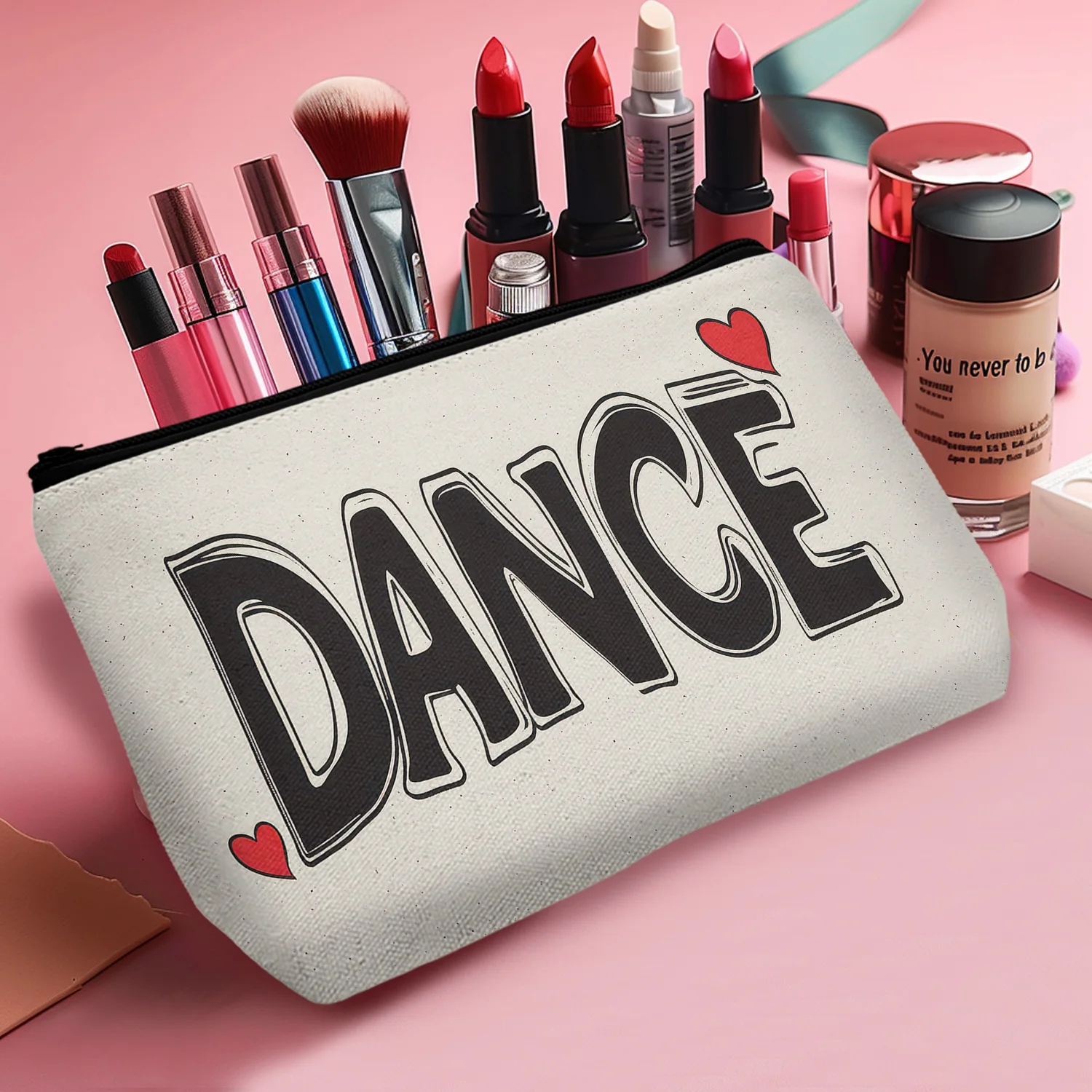 1Pc Dance Gifts For Women Dance Teacher Gift Idea For Coach Instructor Dancer Dance Makeup Bag Elegant Dance Gifts A