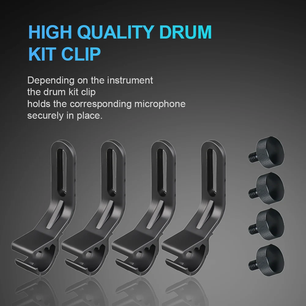 E604 Tom Snare Drum Microphone ，E604 Evolution Series Cardioid Instrument Mic With Clip Arm Mount