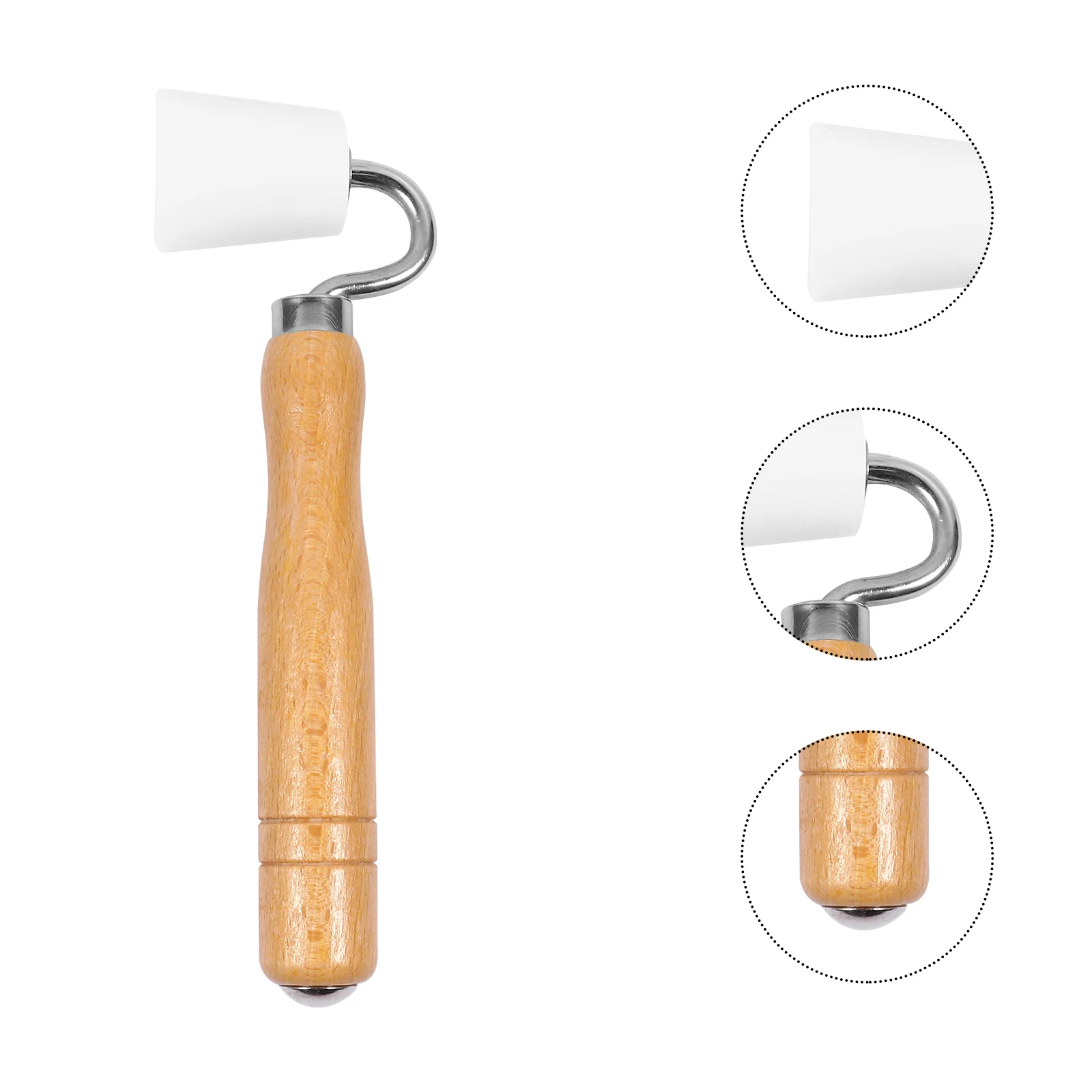 

Wallpaper Roller Tool Wooden Handle PU Seam Pressure Wheel Construction Tools Home Car Decor Seamless Finishing Professional