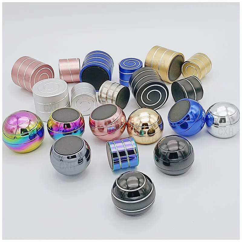 38/40MM45MM55MM Kinetic energy rotating ball decompression toy aviation aluminum alloy transfer gyro rotating metal desktop gyro