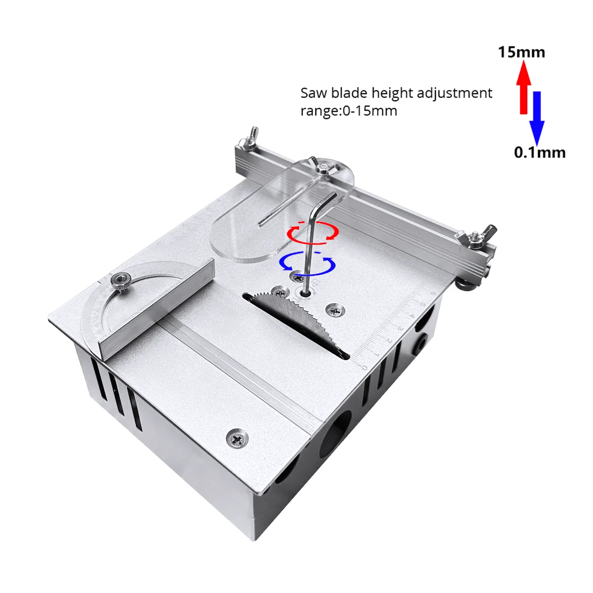 Mini Table Saw 110v-220v 0-15cm Liftable Saw Blade Adjustable Cutting Angle Saw For Diy Crafts Woodworking Metal Plastic Cutting