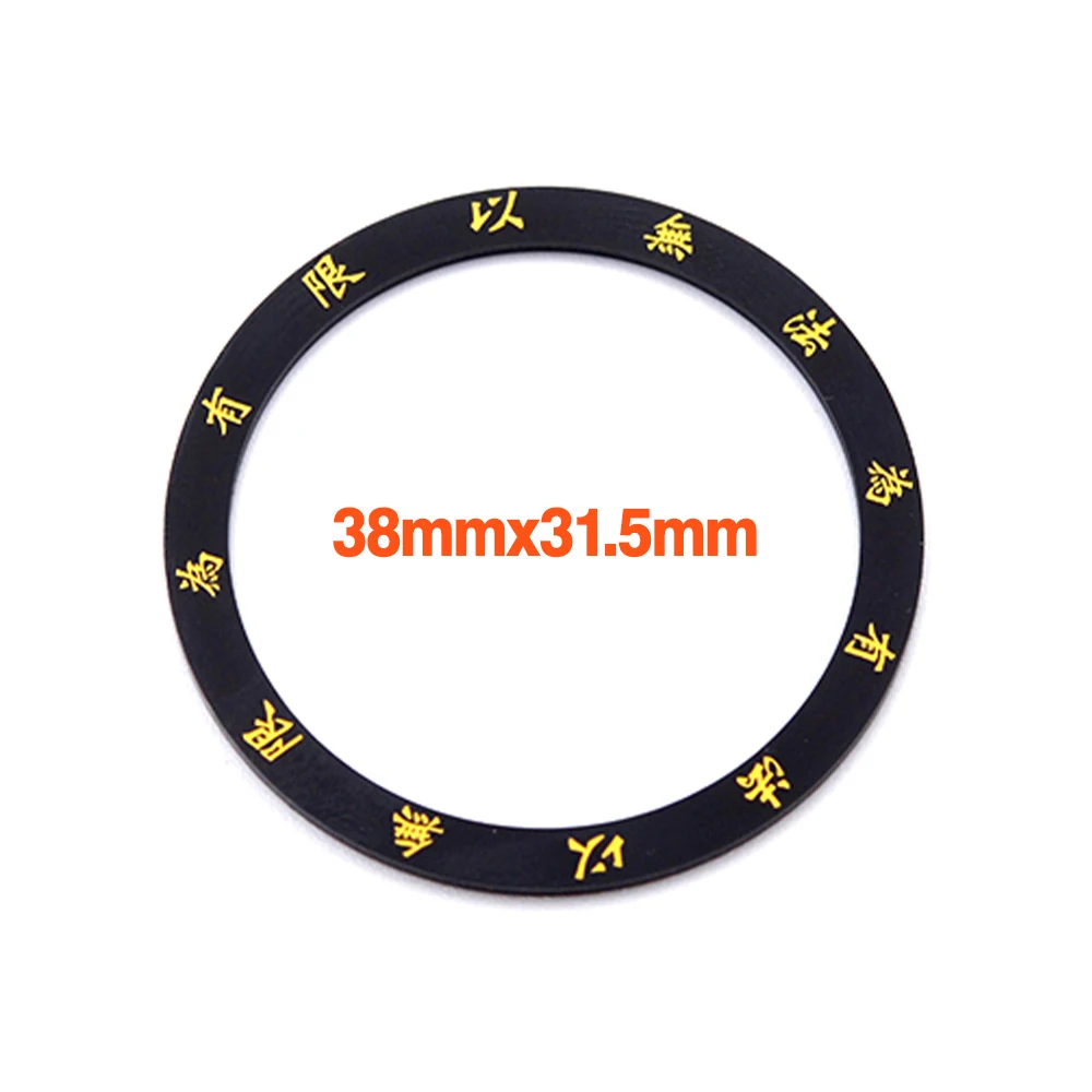 38mm Ceramic Bezel Insert SKX007 Bezel Ring Fit for SKX007 SKX009 SRPD SUB GMT Watch Case NH35 NH36 Case Curved Flat Bezel Ring