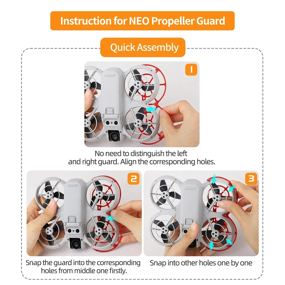 For DJI NEO Full-enveloping Crash Ring For DJI NEO Colored Protective Ring Accessories For DJI NEO Propeller Protection