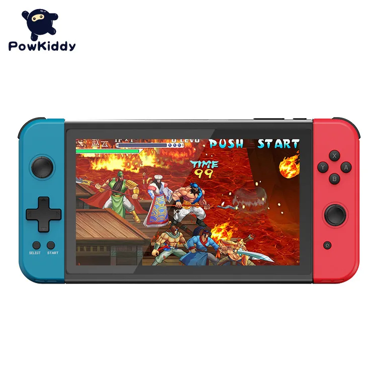 Imagem -02 - Powkiddy X70 Handheld Console de Jogos Polegada Tela hd Retro Jogo Barato Presentes das Crianças Apoiar Dois Jogadores Jogos 2023