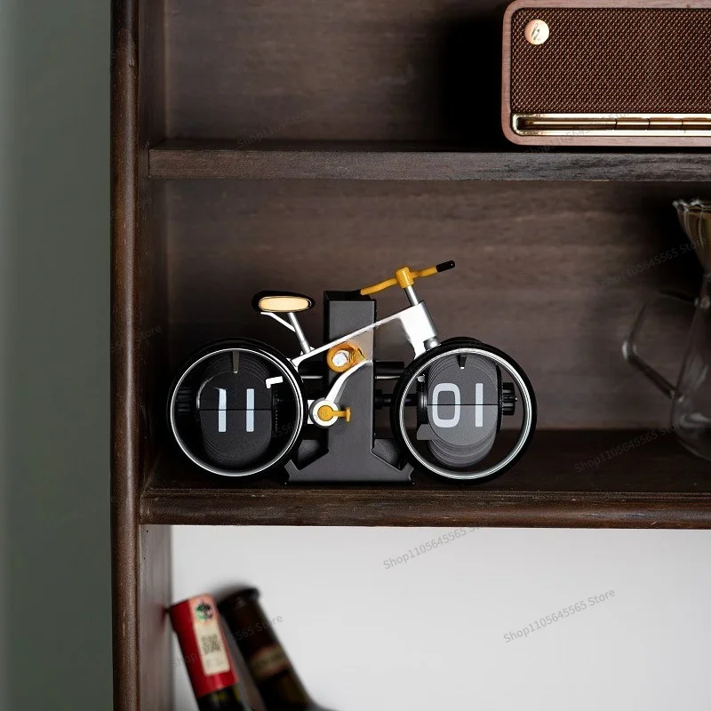 For  Creative Page Turning Clock Home Desktop Personalized Styling Decoration
