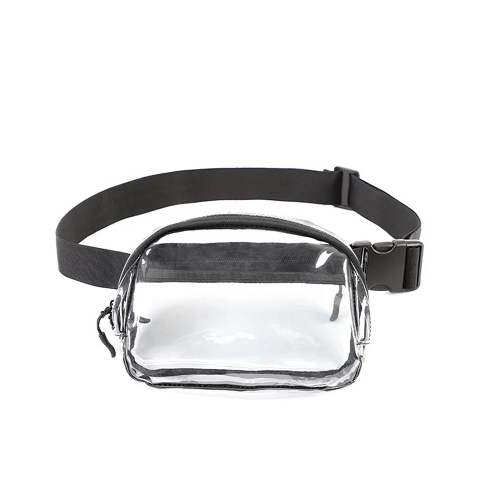 1 PCS Portable Transparent Waist Bag Waterproof PVC Jelly Cross-body Storage Box Outdoor Fashion Sports Leisure Cell Phone Bag