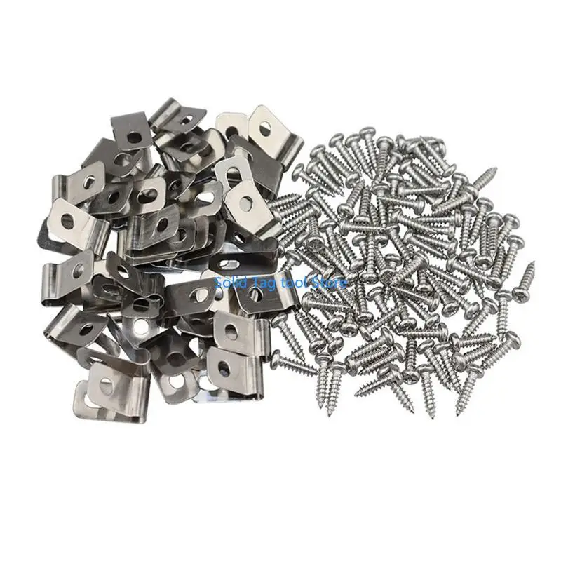 Các clip hiệu quả 4xfd 100pcs Kẹp thép không gỉ đáng tin