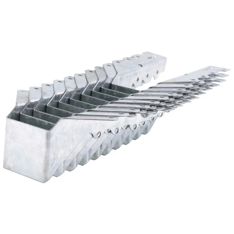 

AEE6-10Pcs 2X6 Joist Hanger,Gauge Double Shear Face Mount Joist Hanger,Hurricane Ties For Rafters Tie Brackets For Floor