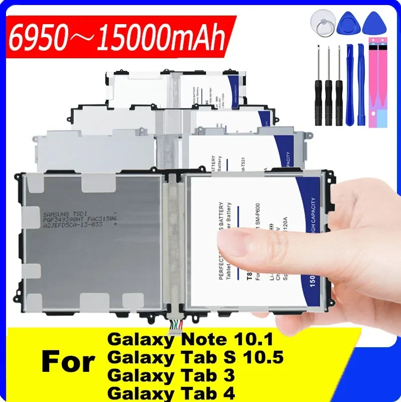 DaDaXiong EB-BT530FBU EB-BT530FBC 15000mAh Large Capacity Battery for Samsung Galaxy Tab4 Tab 4 SM-T530 P7500 SM-P601 Tab3 P5200