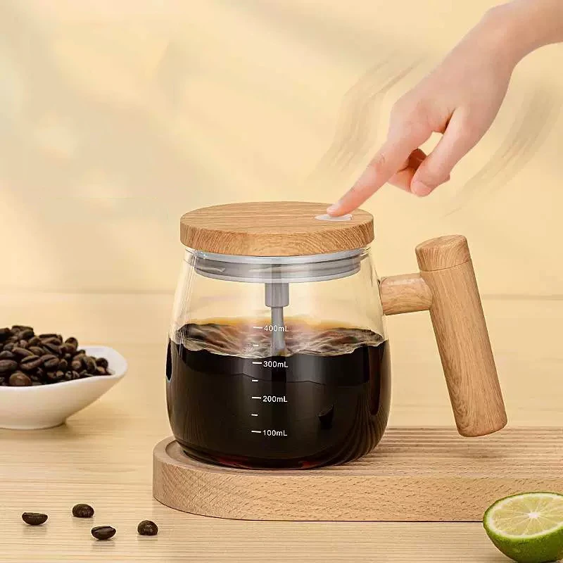 

400ml Self Stirring Mug Portable Electric Glass Mixing Cup Automatic Mixing Coffee Mug Protein Powder Self Mix Cup Milk Cup