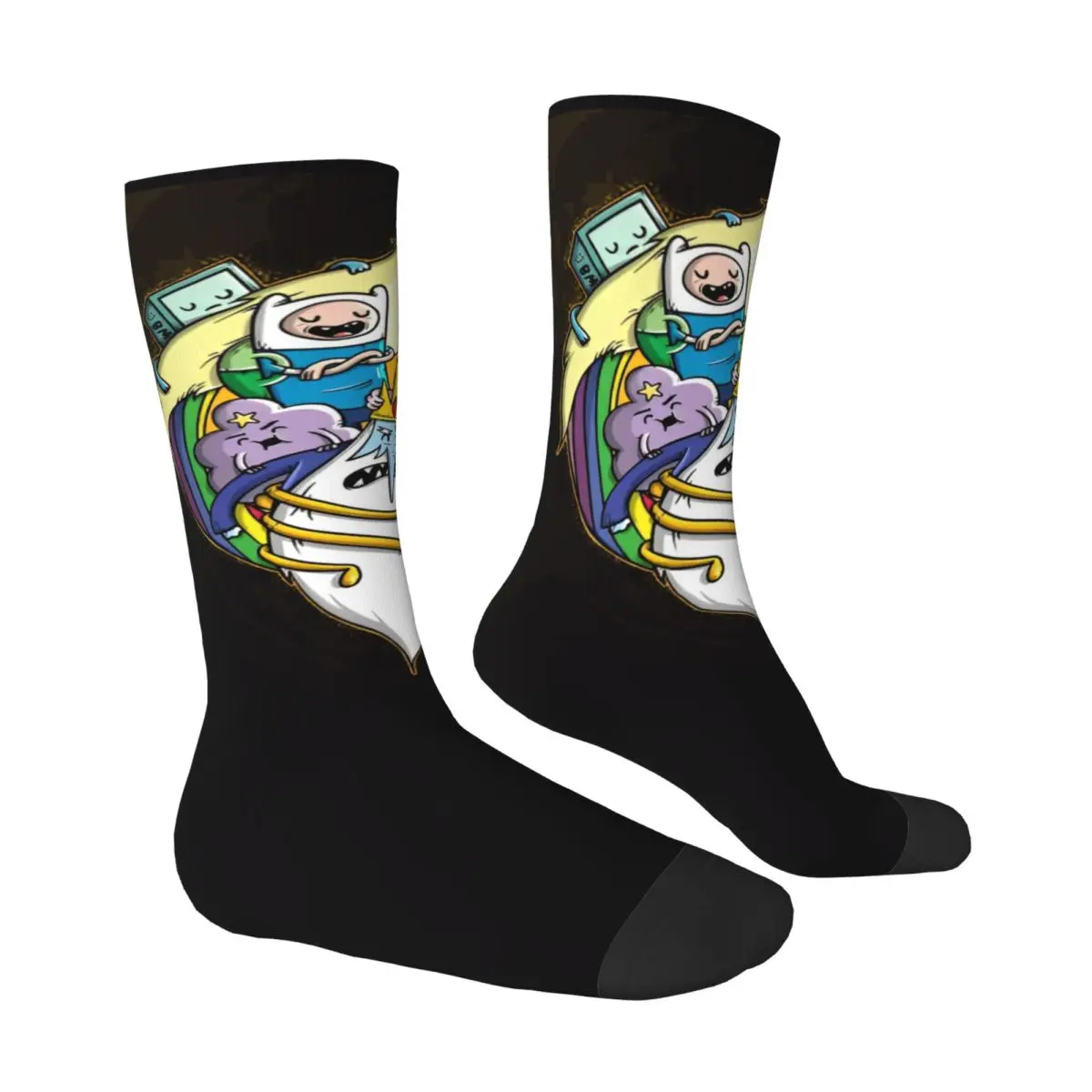 Abenteuer Zeit Strümpfe American Fantasy-Fernsehen gedruckt moderne Socken Winter Anti-Rutsch-Socken Herren Laufsport weiche Socken