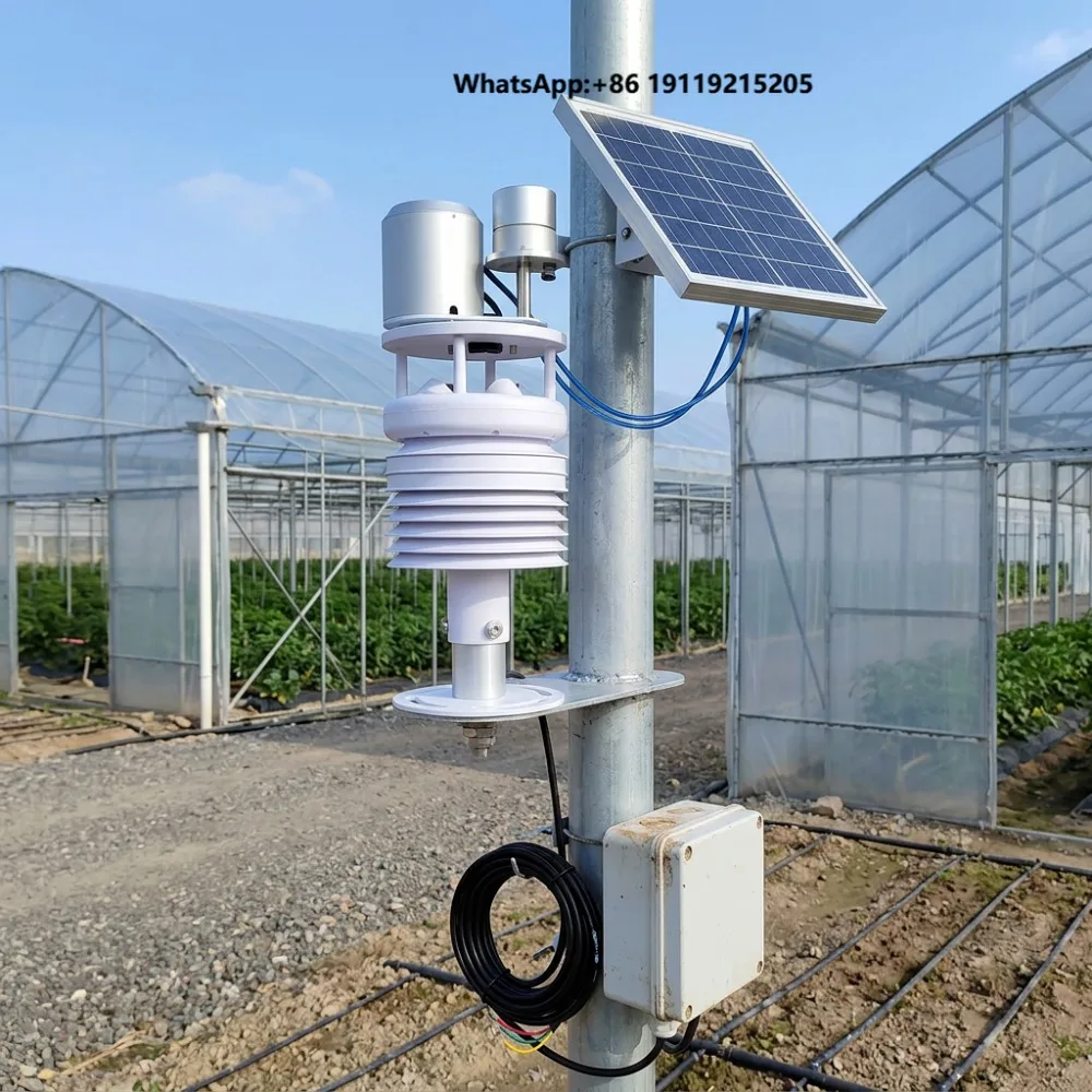 CE RoSh RS485 Modbus Compact All-in-One 4g Lorawan Automatic Weather Station with WIFI MQTT Output for Agricultural
