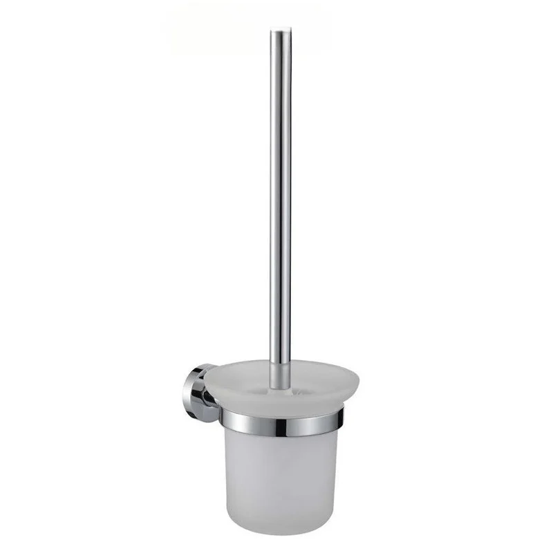 

Chrome Toilet Cup Holder Wall-Mounted Toilet Brush Holder Set Of Hardware Bathroom Accessories