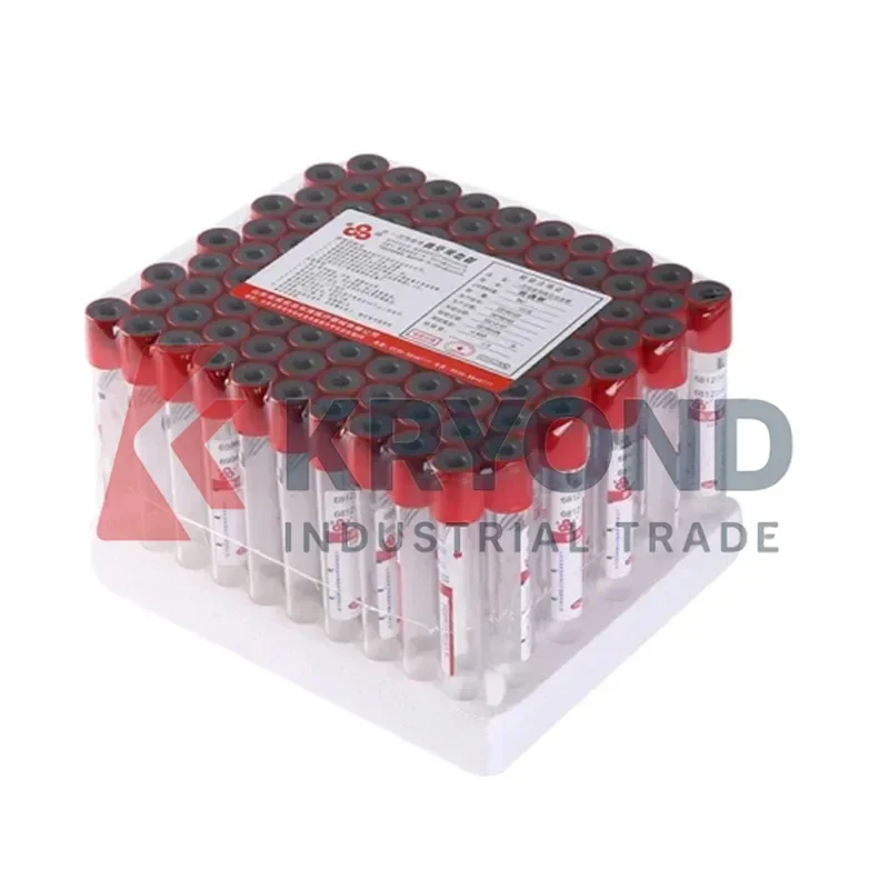 50 قطعة 3/5/10 مللي المتاح فراغ جمع الدم أنبوب عادي دون المضافة الأحمر مختبر PRF أنابيب المنتج الأصلي