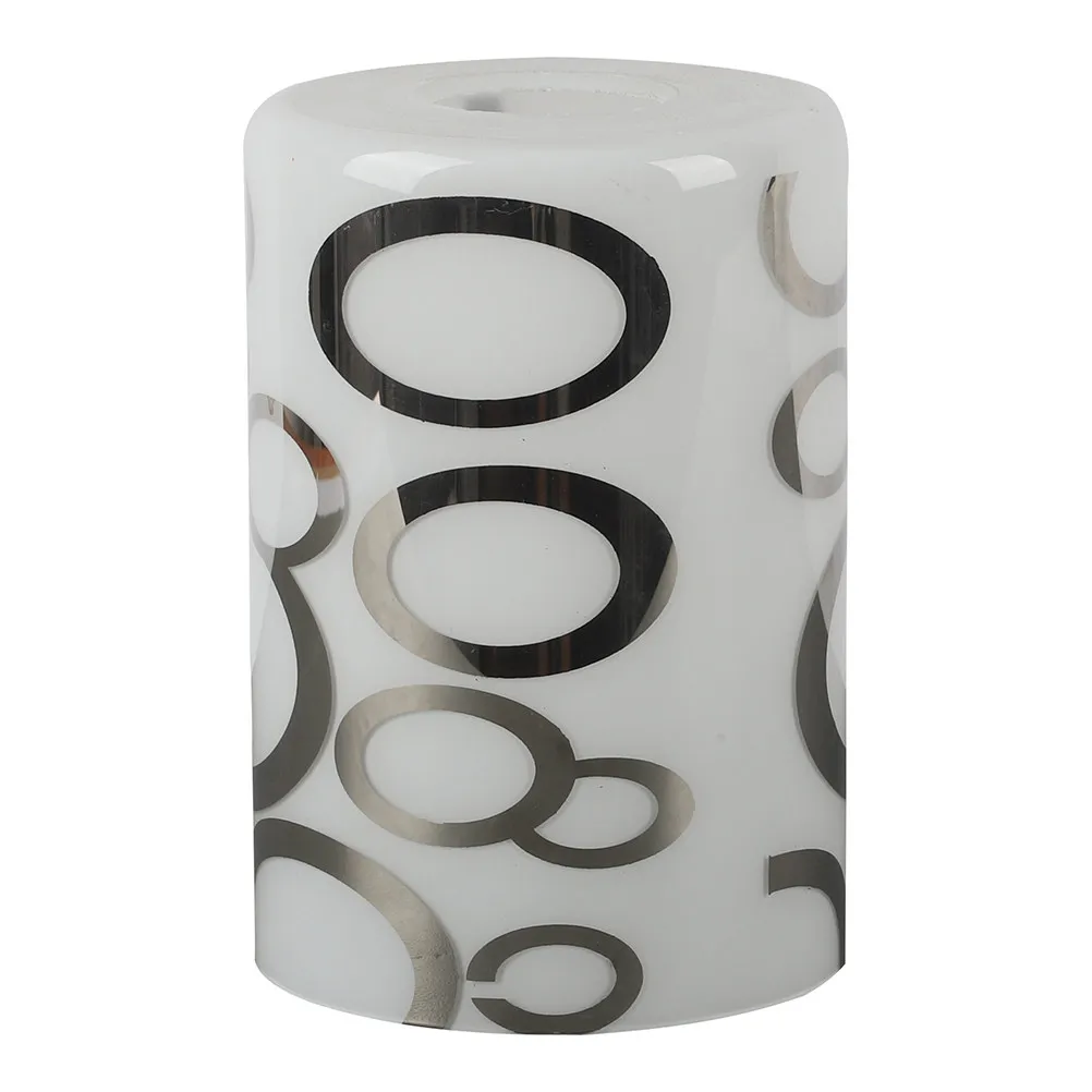 

Стеклянный абажур с декоративным узором из кругов, мягкий свет, для настольных, напольных, подвесных, настенных и потолочных светильников, стеклянный плафон