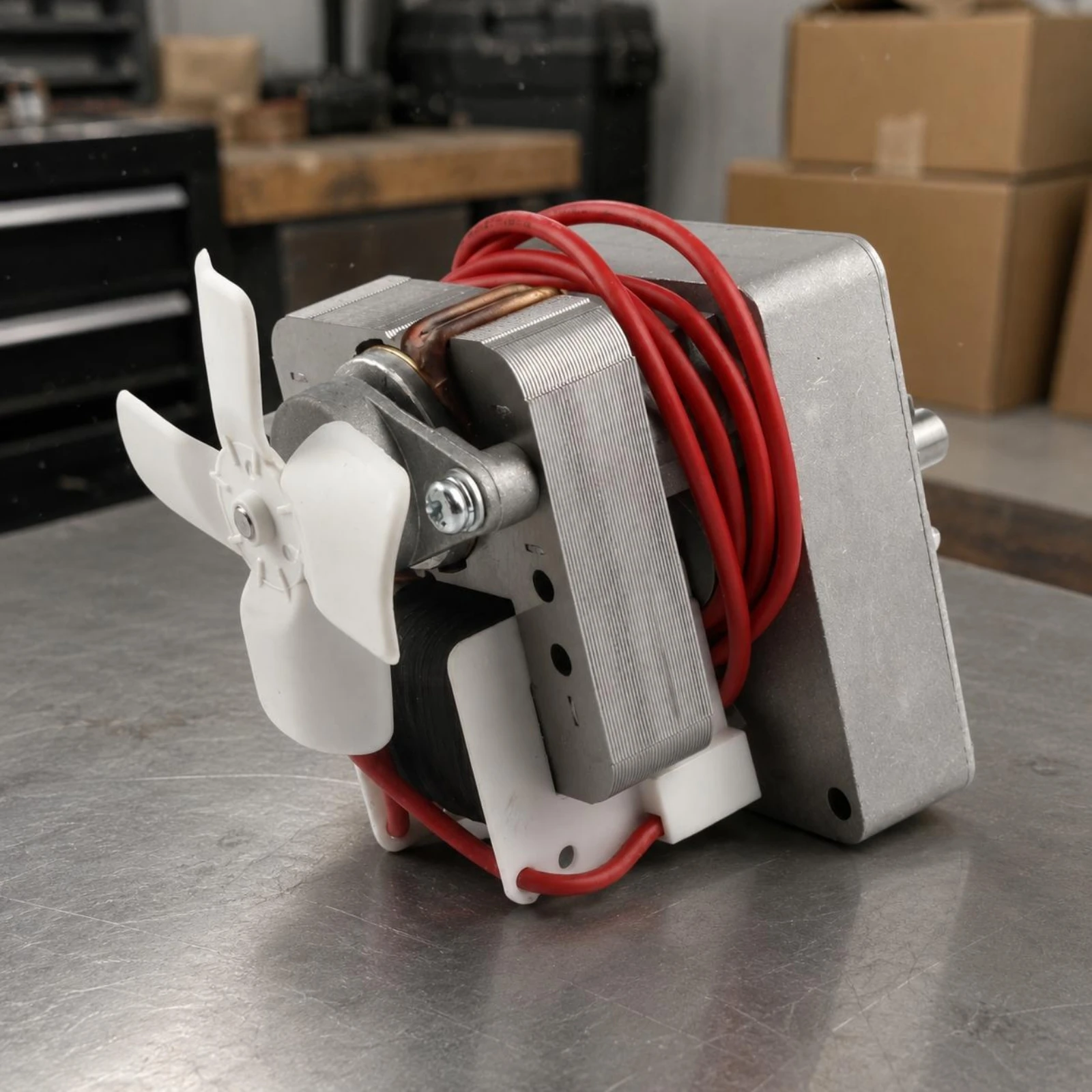 Replacement Gear Motor Assembly 120V Replacement Gear Motor Electric Gearbox White Fan Appliance Part Long-Lasting