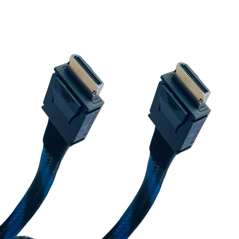

ADT-Link PCIE4.0 x4 Gen4 SFF8611 к SFF-8611 Удлинительный кабель Oculink 4X посеребренный кабель для твердотельного жесткого диска графического процессора