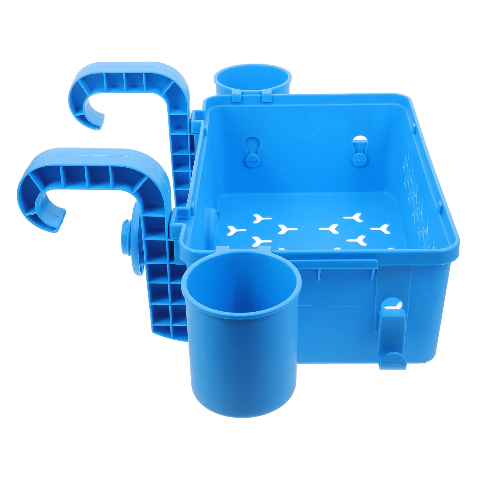 

Pool Hook Basket Durable Plastic Storage Container Mold Resistant Hanging Accessories Spa Organization Outdoor Use