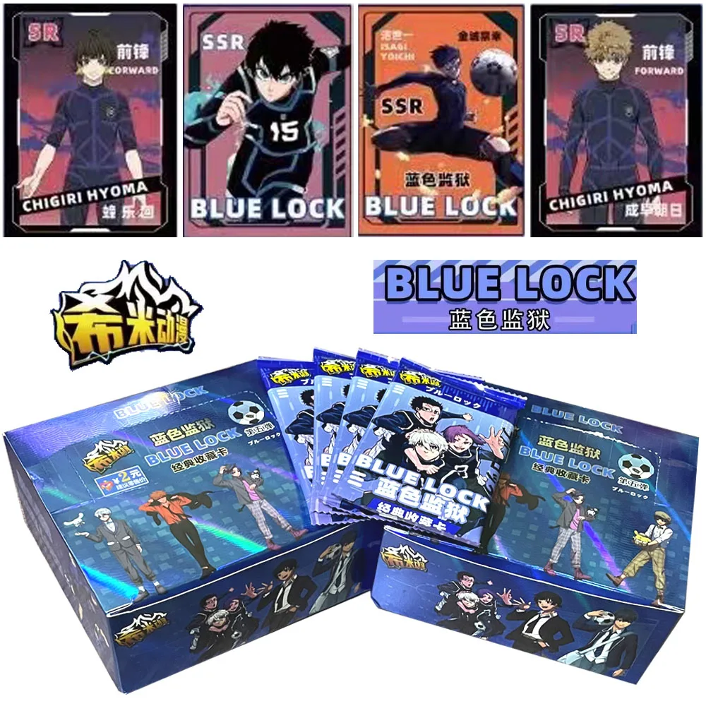 2024up-to-date Genuine BLUE LOCK card Collection Exquisite Cards Toys Gift box Anime Star Sports Entertainment Game Card