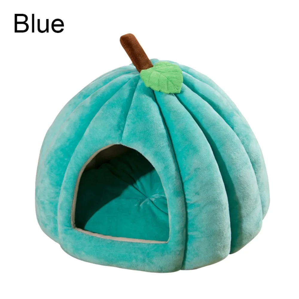 

Cute 3D Pumpkin Pet House Soft PP Cotton Non-slip Design Pet House Warm Thickened Structure Semi-enclosed Pet Hous Cat&Dog