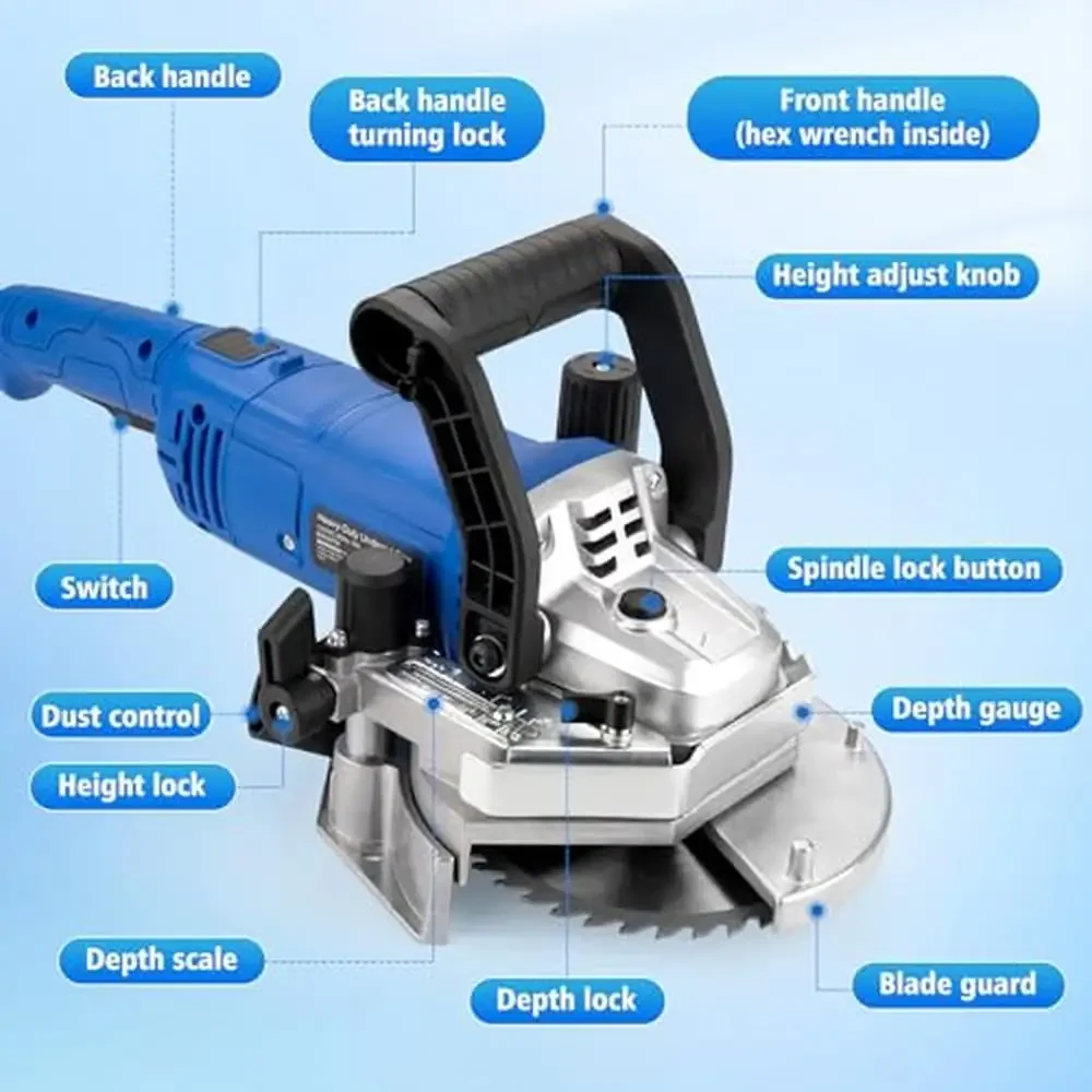 Safe Motor Durable 1800W Jamb Saw Kit 2.5HP 120V 60Hz With 6.5