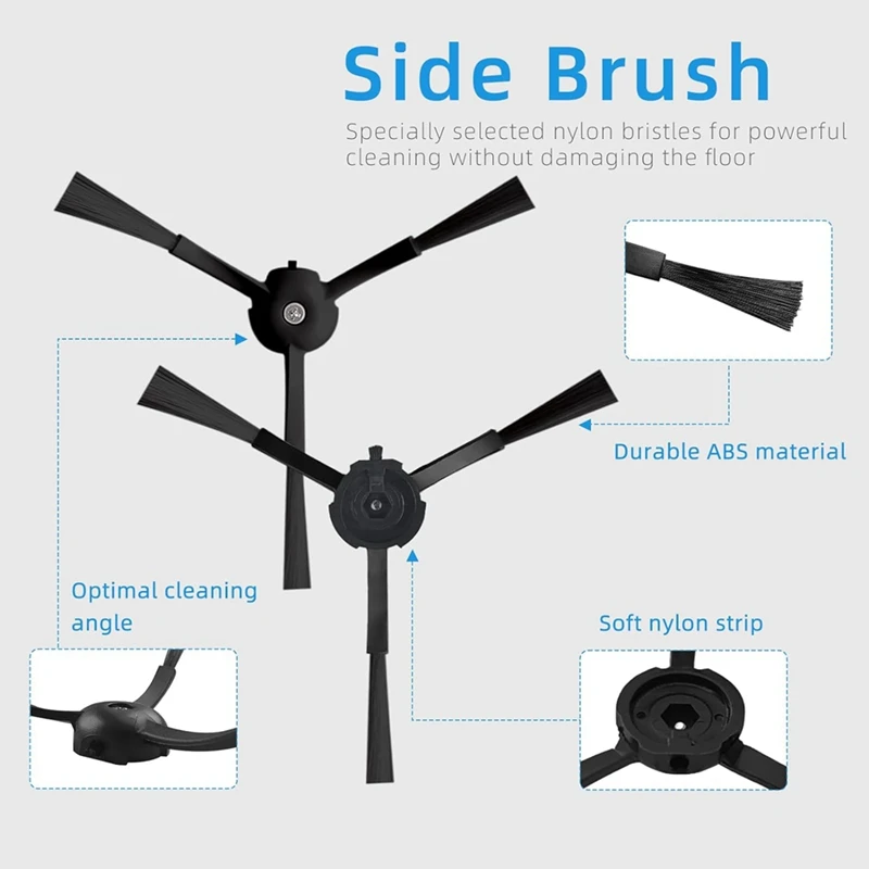 Roborockの交換用スペアパーツ,メインサイド,HEPAフィルター,モップパッド,布,ローラー用スペアパーツ