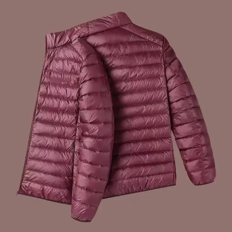 Jaet en coton ultra-léger pour hommes, grande taille, automne hiver, vêtements fins et chauds en coton, régulier, fin, sans nœud de capuche