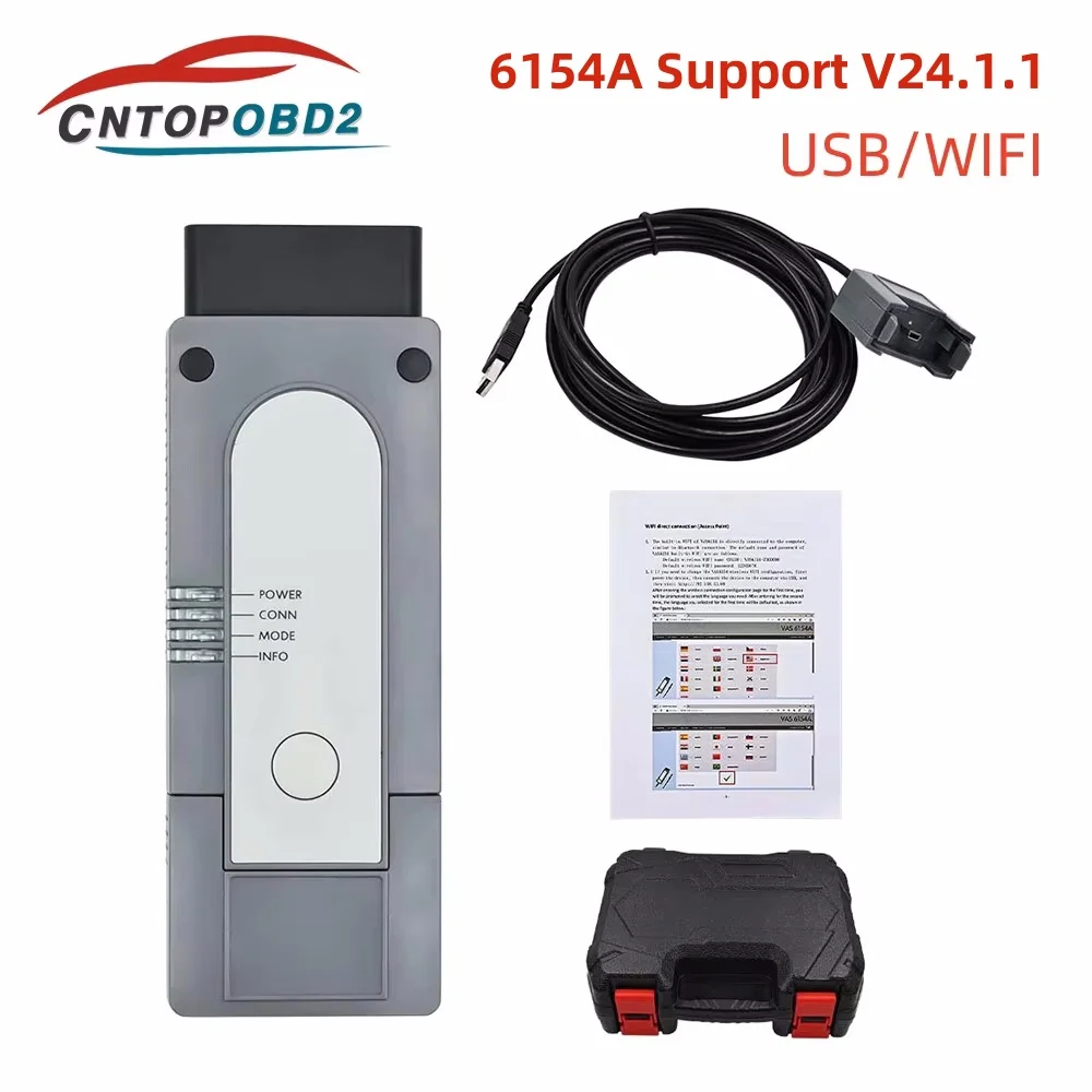 Original Driver 6154A 24.1.1 Support CAN FD DoIP Better than VNCI 6154A 5054A Cover All Group Car Till 2024 OBD2 Diagnostic Tool