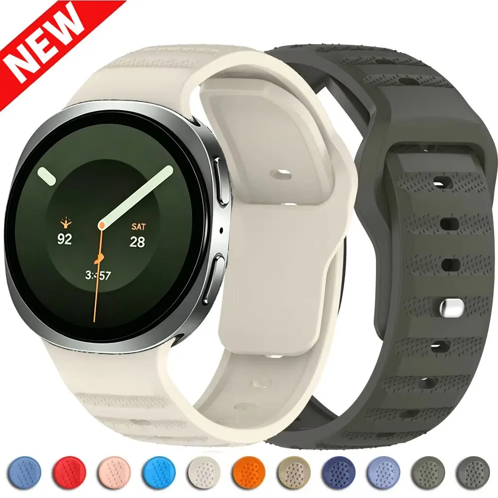 Silikonarmband für Galaxy Watch 8 9 40 44mm/Watch 8 Classic 46mm Armbandzubehör für Galaxy Watch 9 40 44mm Armband Correa