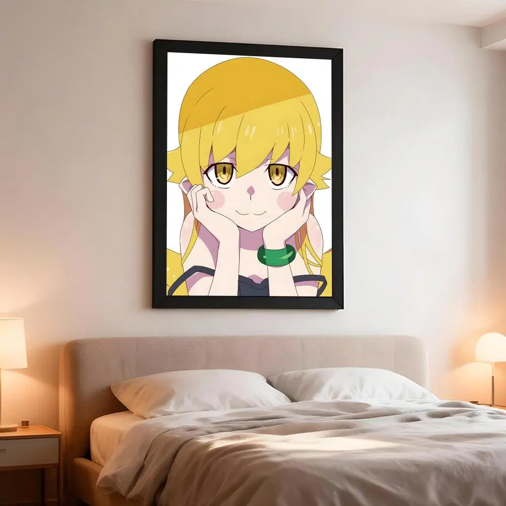 Mystery Anime B-Bakemonogatari Poster Artistic Peel-Off Wall Decor, Indoor Outdoor Home Ornament for Collectors