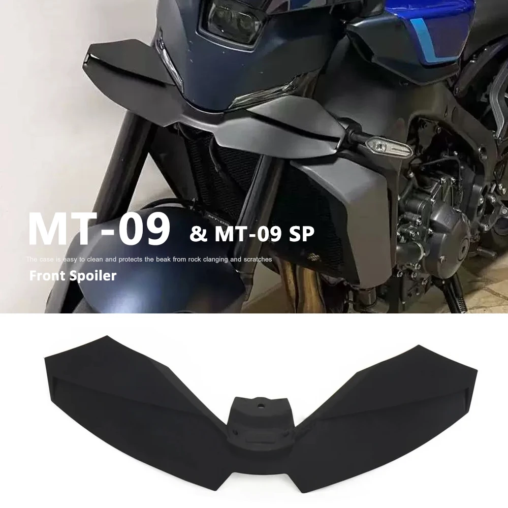 

New Motorcycle Black Naked Front Spoiler Winglet Aerodynamic Wing Kit Spoiler For YAMAHA MT-09 SP MT 09 MT09 sp 2024 2025