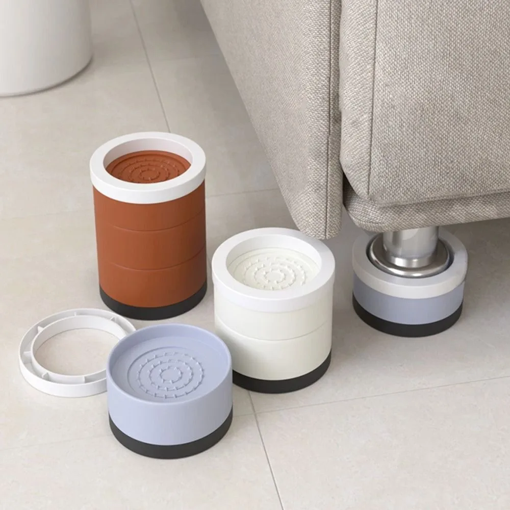 Non-slip Home Supplies Shockproof Raise Height Bed Furniture Risers Anti Vibration Pads Reduce Noises Tools Shock Mute Mats