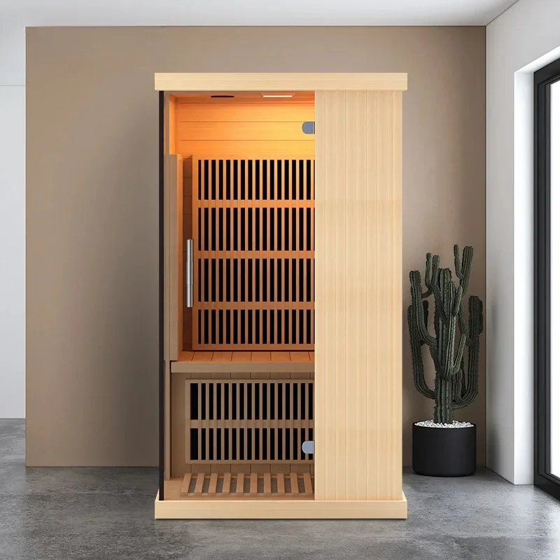 High-quality Luxury 2024 Sweet Steam Custom Room Household Volatile Rock Sauna Furniture Whole Body Sweating Far Infrared Wet St