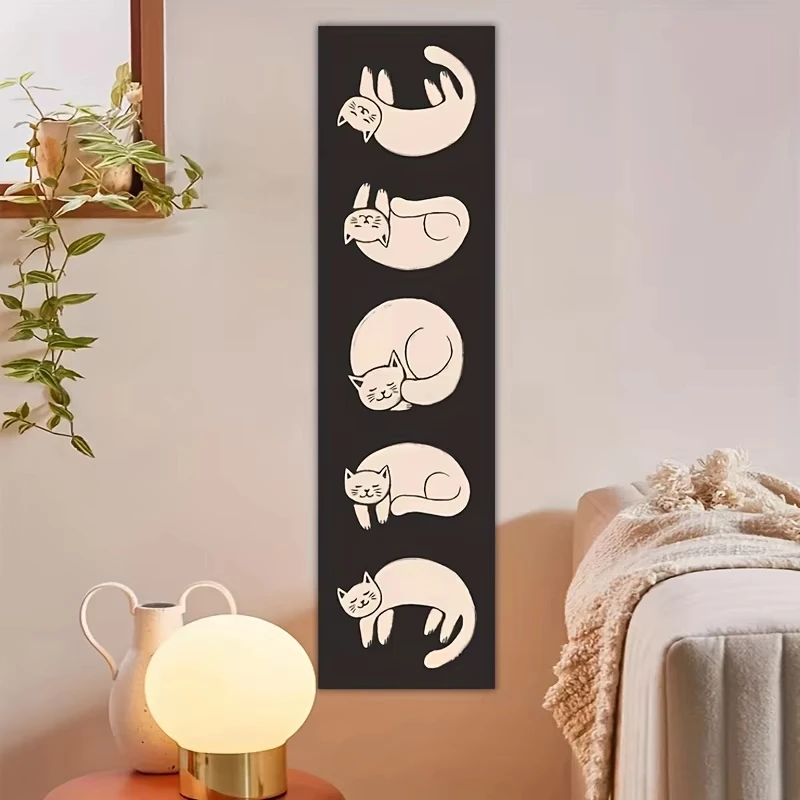 Moon Phase Design Tapestry, Mysterious Art Wall Hanging for Living Room Bedroom Office Gaming Room Room Accessories