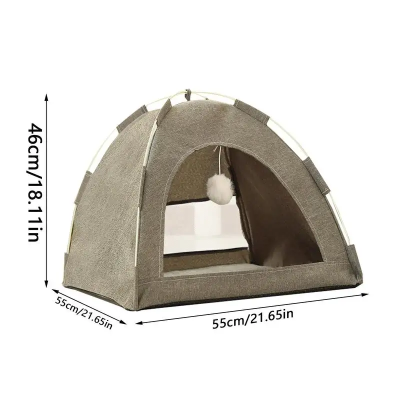 Hunde zelt Bett atmungsaktiv Sommer Katzen haus tragbare Haustier Zelt Nest Haustier Haus Hunde käfig abnehmbare Camping Haustier Sonnenschutz Hund Schatten