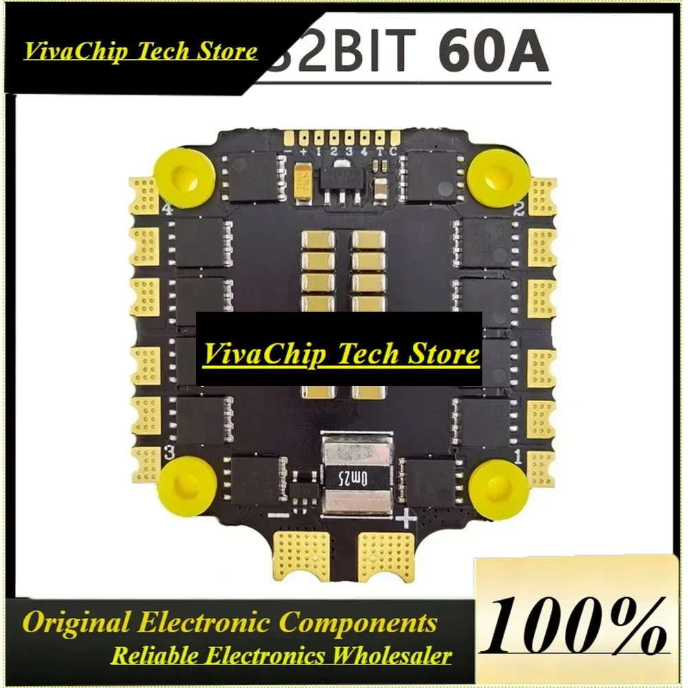VivaSHAKRC 32BIT 40A 60A BLHeli-32 4in1 ESC Speed Controller 8BIT 35A 50A BLHeli-S DShot150/300/600 PWM 2-6S For RC FPV Racing D