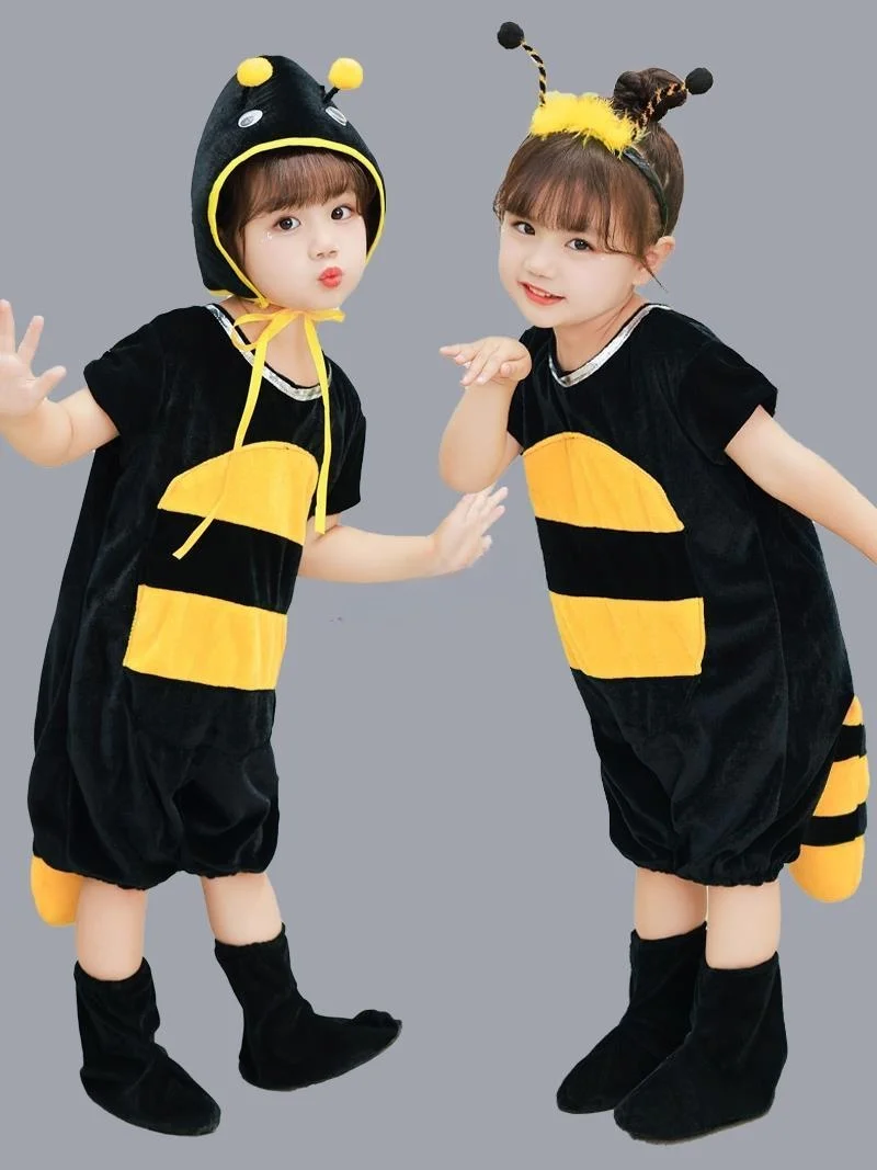 

Костюм милого животного для выступлений, сценический танцевальный наряд, костюм муравья для выступлений в детском саду, детская одежда, традиционный этнический стиль