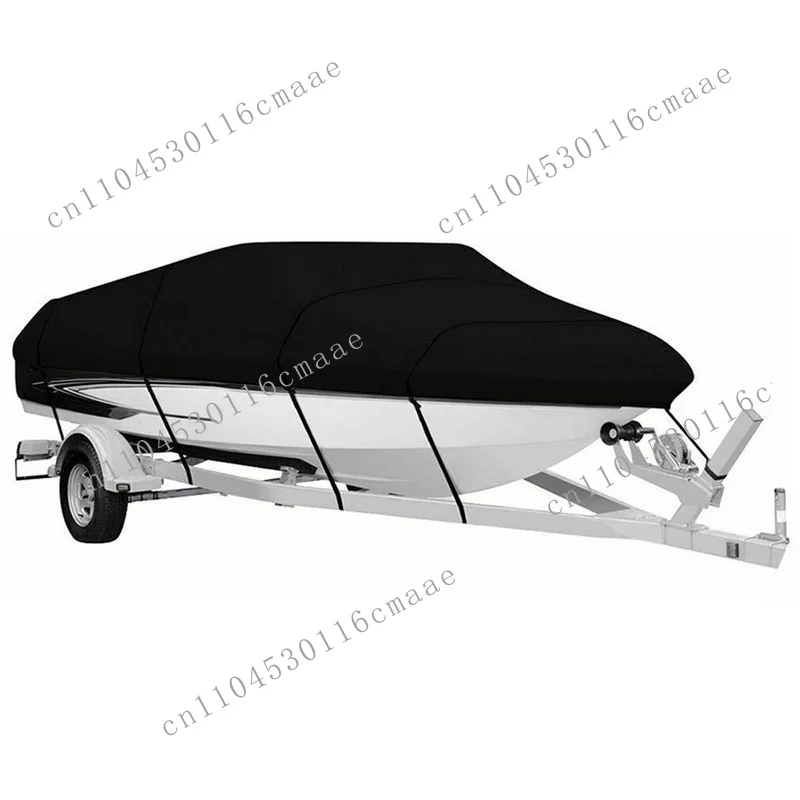 

Boat cover 11-22 feet outdoor v-shaped yacht dust and rain boat cover sun protection taffeta 190T hull protection cover