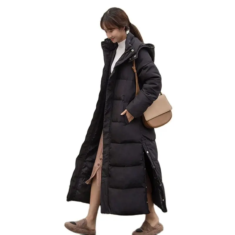 

Winter Over-Knee Cotton-Padded Jacket Women Ultra-Long Bread Was Thinner Students To Ankle Women Down Cotton-Padded JacketA1086