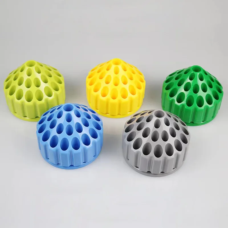 Dental Burs Storage Box 360 Degree Rotating Drill Bit Bur Holder Grinding Polishing Wheel Head Needle Organizer