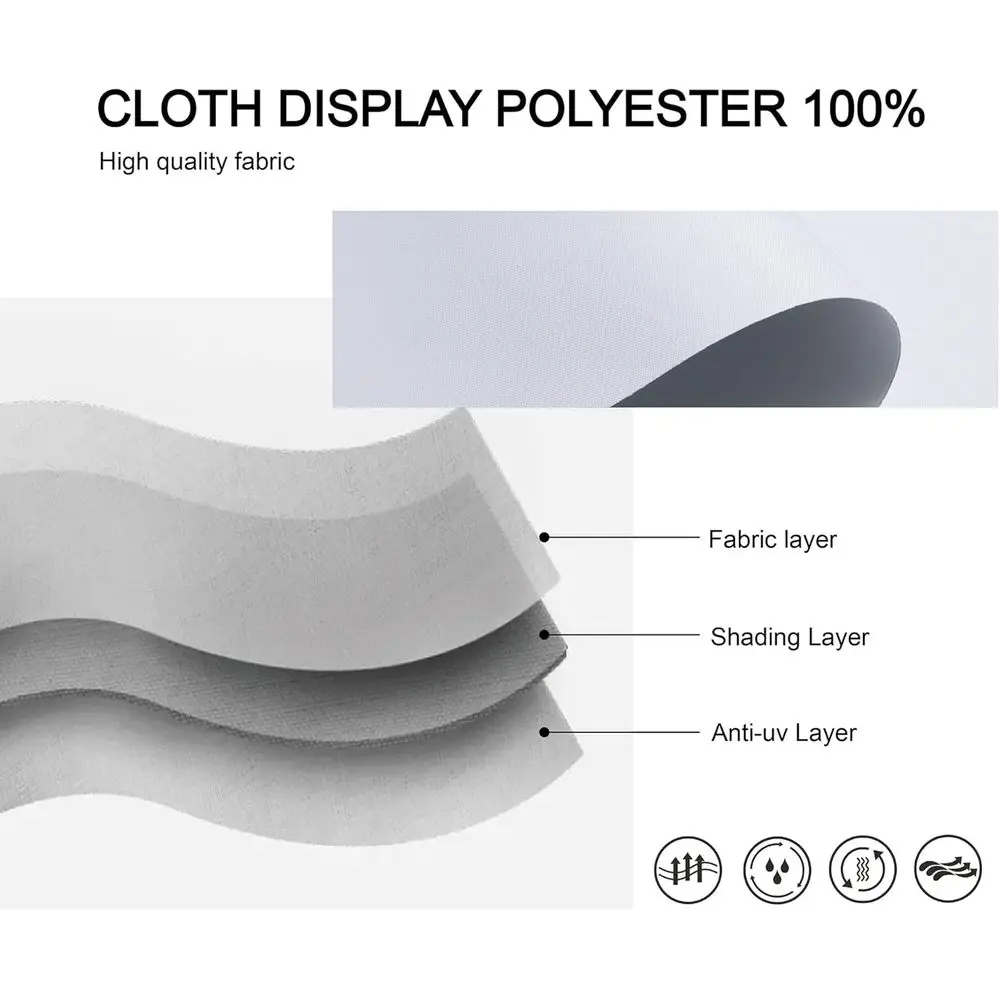 ホワイト 100% 遮光コードレスローラーシェード、75H x 44W、簡単設置、家庭およびオフィス用窓カバー