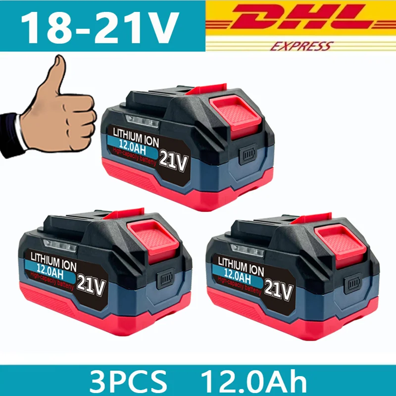 21V 6.0Ah 12.0Ah Voor Makita 18V Batterij Power Tools Li-Ion Vervanging LXT BL1850 BL1860 DDF487 voor 18V Schroevendraaier met BMS