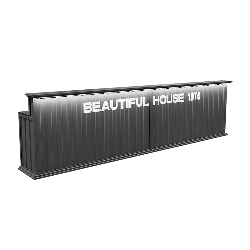 

Industrial wind checkout page Bar coffee Milk tea shop BBQ gym Reception desk Bar customization