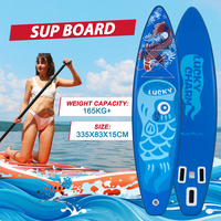 Feath-R-Lite 11' Sup Board Inflatable Surfboard Stand Up Paddle Board Inflatable Sup PaddleBoard with Accessories