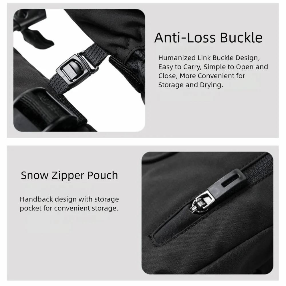 

New Fleece Winter Warm Gloves Windproof Waterproof Cycling Warm Cotton Gloves Velvet Warm Tools Plus Velvet Thick Gloves Cycling