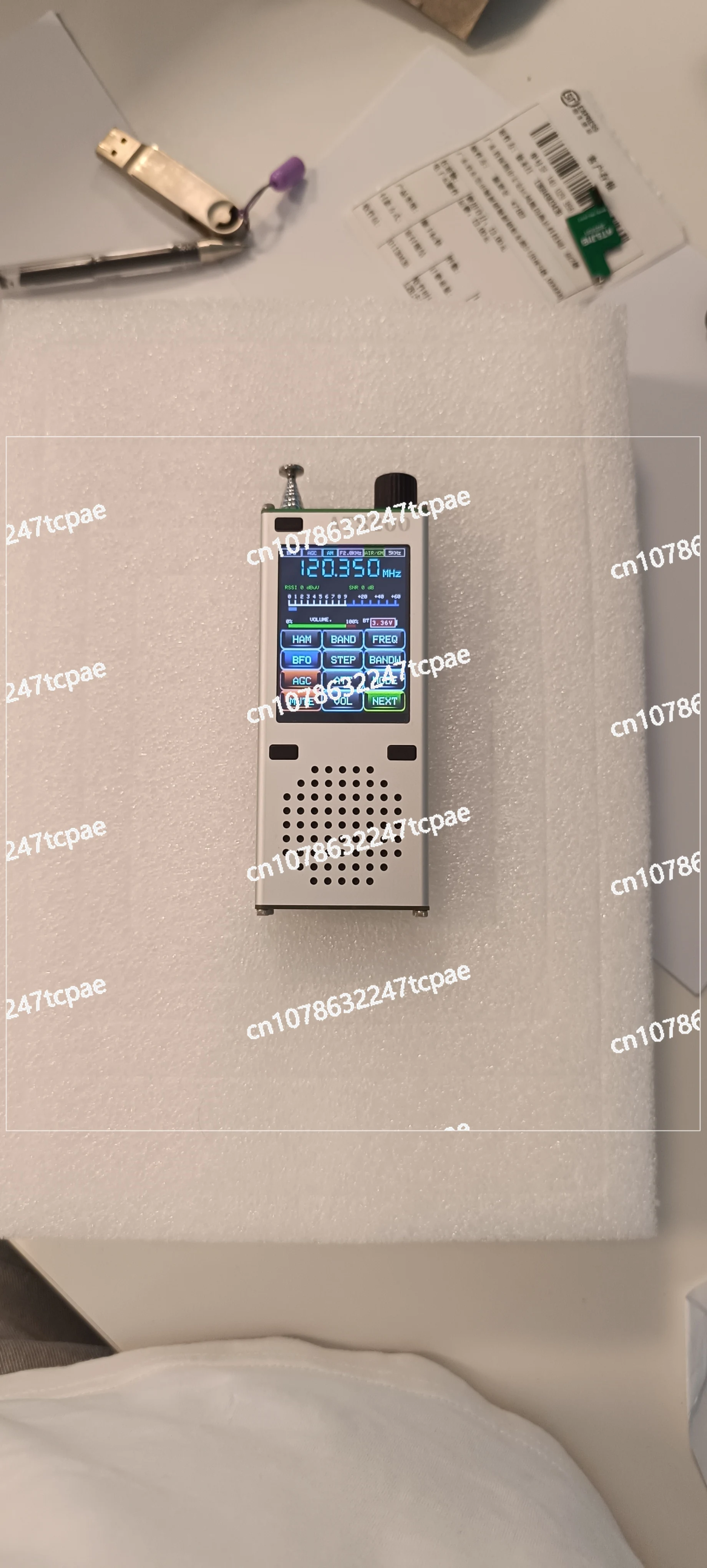 New ATS200 Aviation Band Radio FM Upgrade ATS100 ATS120 SI4732