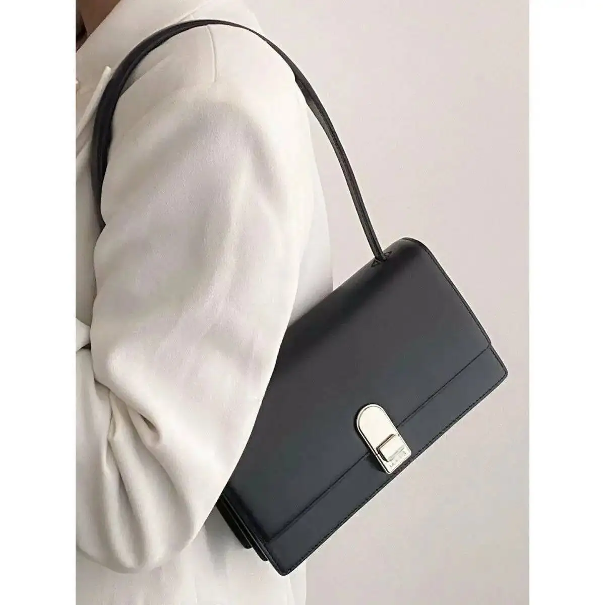 Bloom Sweet Cool Pink Square Shoulder Bags Women Hot Girl Gradient Leather Underarm Bag Ladies Fairycore Y2k Handbag Aesthetic