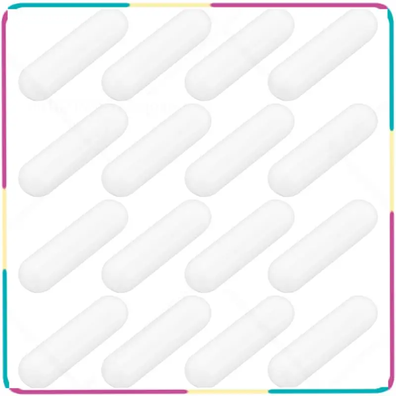 B13C 16 Pcs PTFE Magnetic Stirrer Mixer Stir Bar Stir Rod Magnetic Stir Plate Bar, Stir Plate Magnet Stick (30 Mm/ 1.18 Inch)