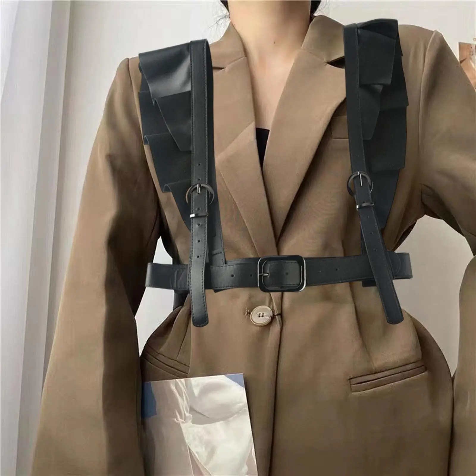 

Женский поясной ремень, двухрядный декоративный ремень, ремни-цепочки для тела